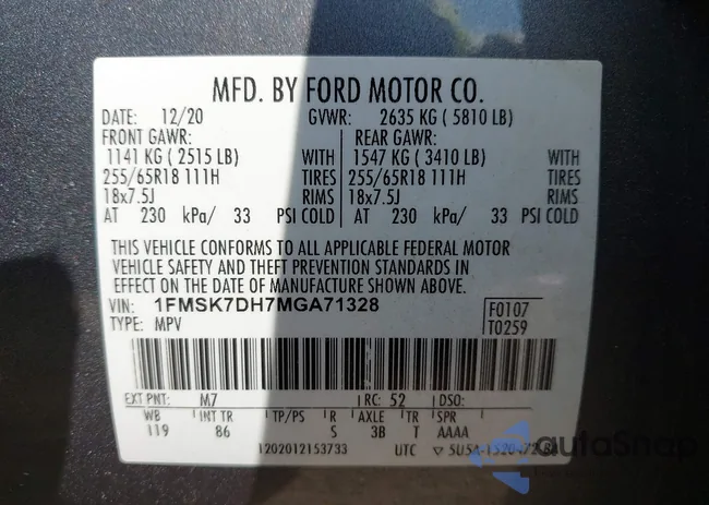 1FMSK7DH7MGA71328: 43357886