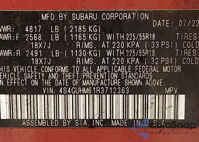 4S4GUHM61R3712363: 43357934