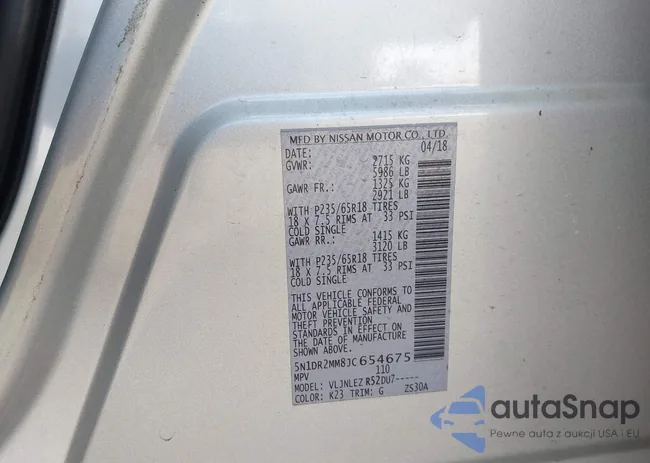 5N1DR2MM8JC654675: 43357322