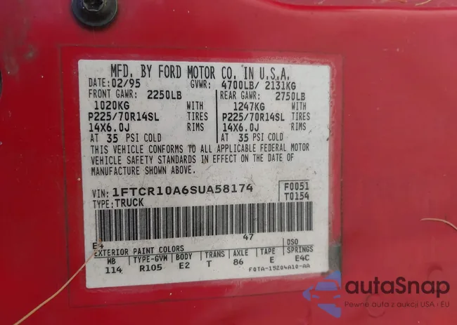 1FTCR10A6SUA58174: 43357407