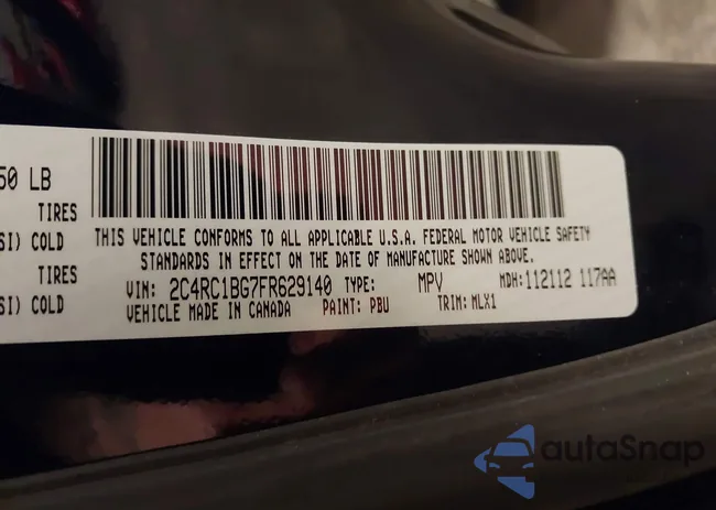 2C4RC1BG7FR629140: 43357667