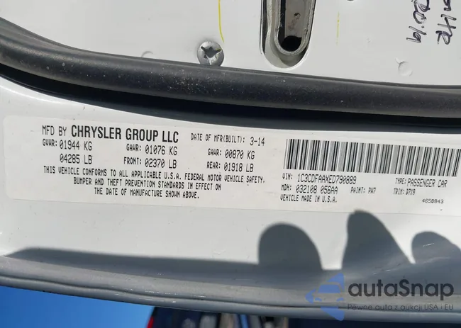 1C3CDFAAXED790889: 43358703