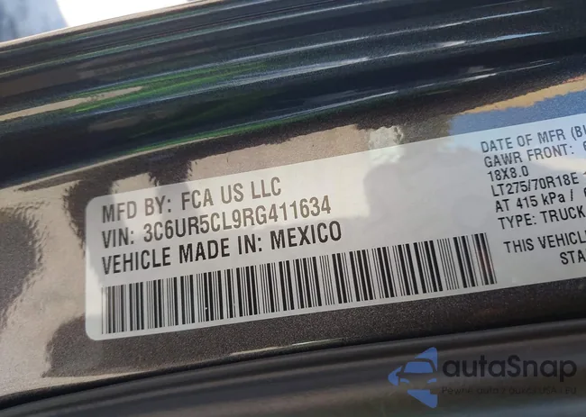 3C6UR5CL9RG411634: 43358759