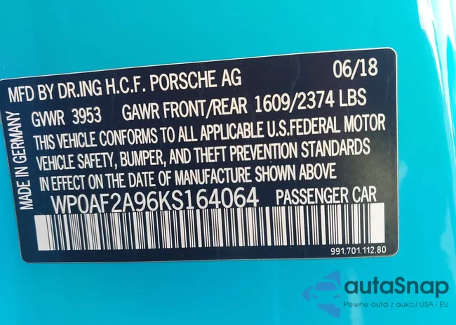 WP0AF2A96KS164064: 43358781