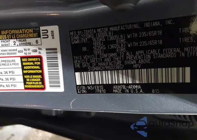 5TDHBRCH1MS023857: 43358832