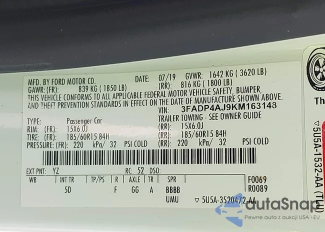 3FADP4AJ9KM163148: 43358940