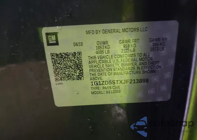 1G1ZD5STXJF213898: 43359234