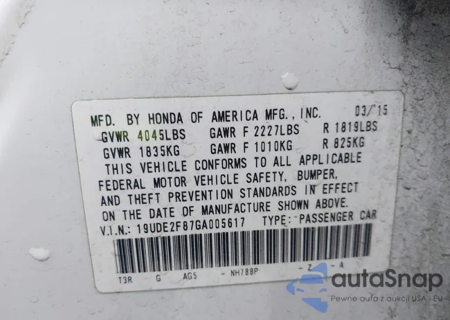 19UDE2F87GA005617: 43359244