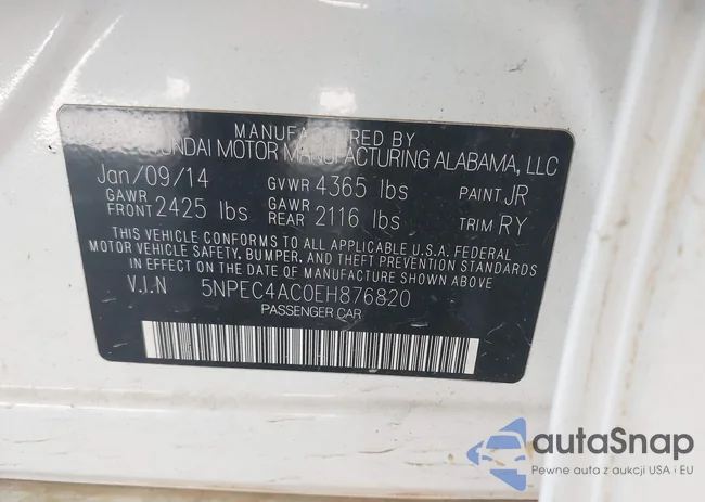 5NPEC4AC0EH876820: 43358438