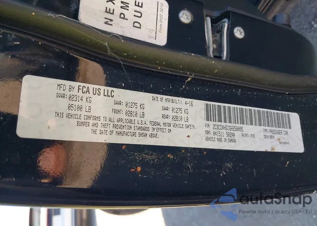 2C3CDXHG1GH258095: 43358479