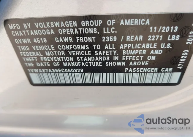 1VWAS7A35EC050329: 43358511