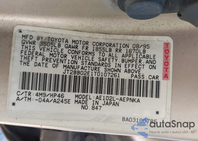 JT2BB02E1T0107261: 43358566