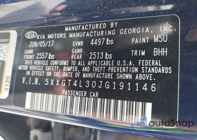 5XXGT4L30JG191146: 43359719