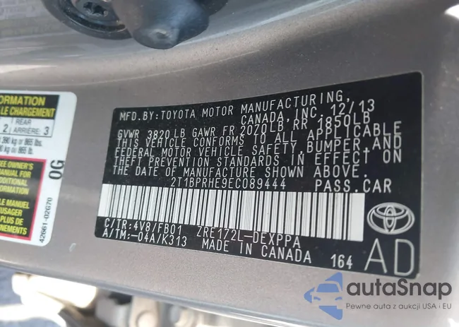 2T1BPRHE9EC089444: 43359753