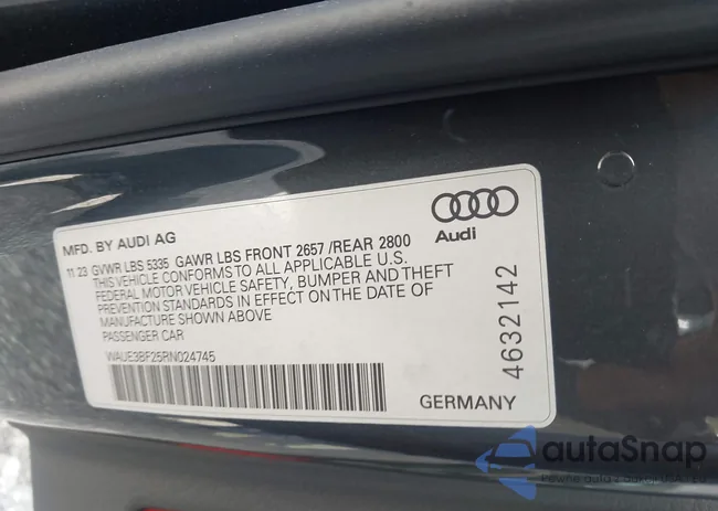 WAUE3BF25RN024745: 43359891