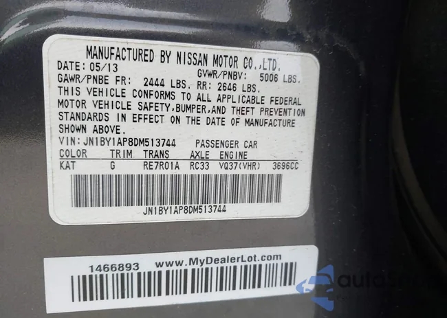 JN1BY1AP8DM513744: 43359900