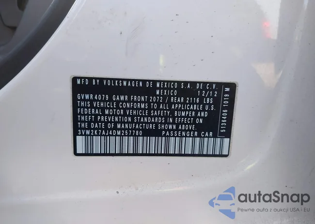 3VW2K7AJ4DM257780: 43360049