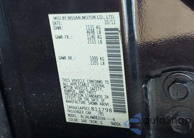 1N4AA5AP0CC811798: 43360116