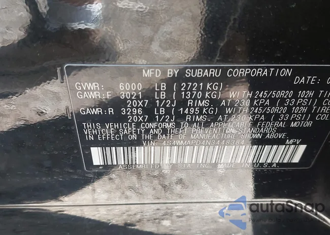 4S4WMAPD4N3448384: 43360153