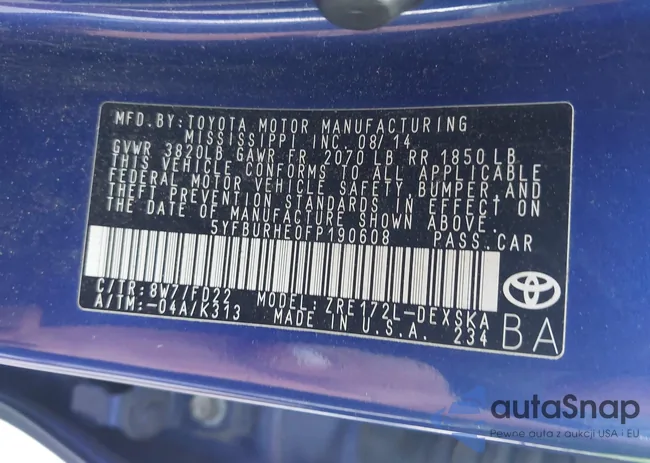 5YFBURHE0FP190608: 43359294