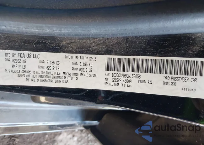 1C3CCCAB9GN159056: 43359357