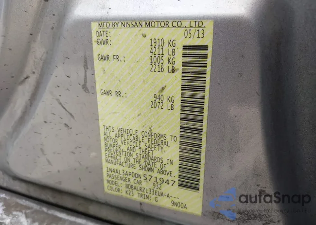 1N4AL3AP0DN571947: 43359487