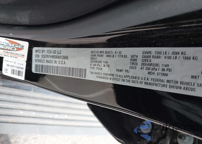 1C6SRFHM5NN413946: 43359489