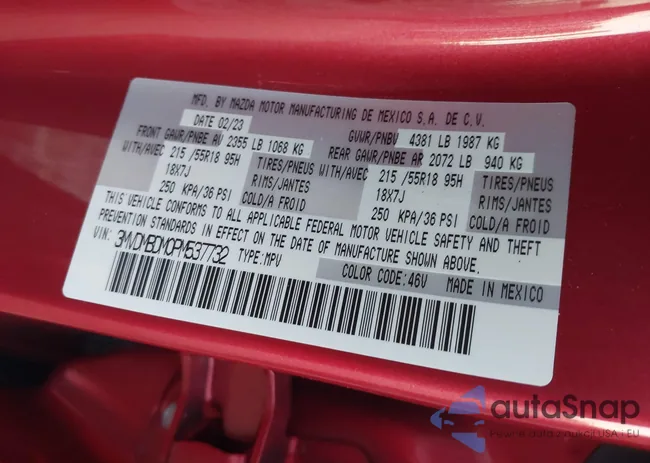 3MVDMBDM0PM537732: 43359591