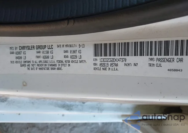 1C3CDZCG2EN147370: 43360688