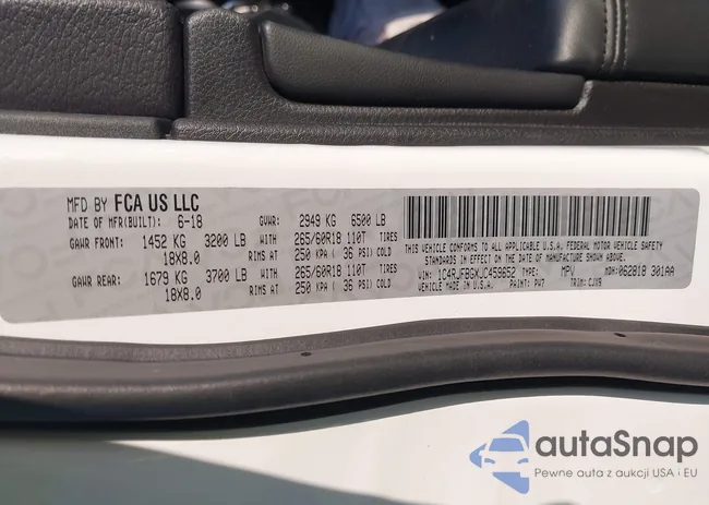 1C4RJFBGXJC459652: 43361121