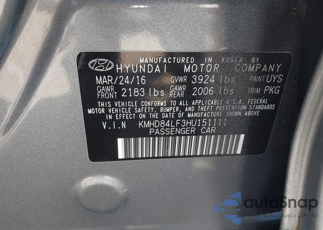 KMHD84LF3HU151111: 43361190