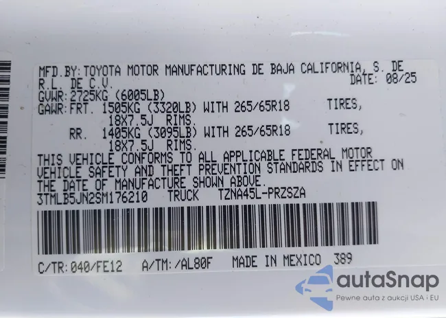 3TMLB5JN2SM176210: 43361700