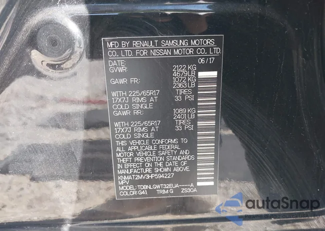 KNMAT2MV3HP594227: 43361791