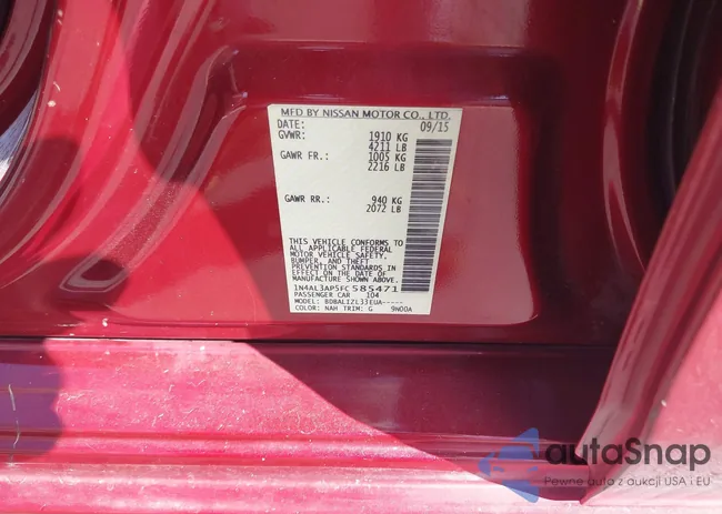 1N4AL3AP5FC585471: 43361900