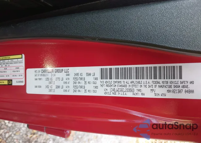 1C4BJWEG6EL233563: 43361953