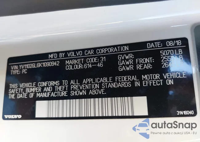 YV1102GL6K1090942: 43361980