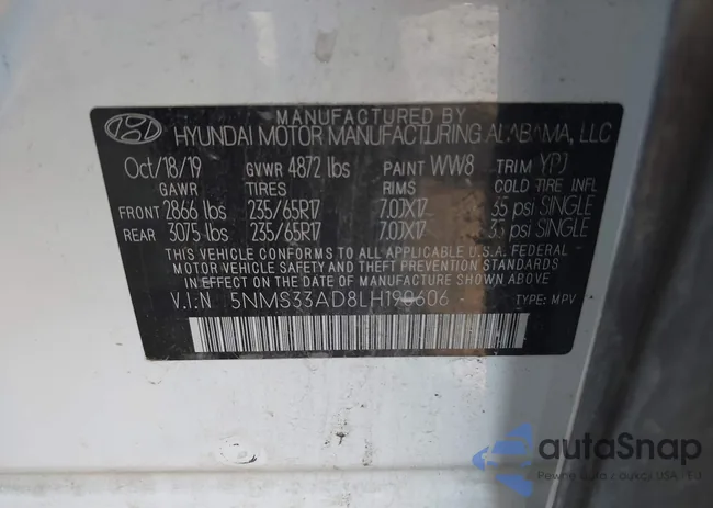 5NMS33AD8LH190606: 43361992