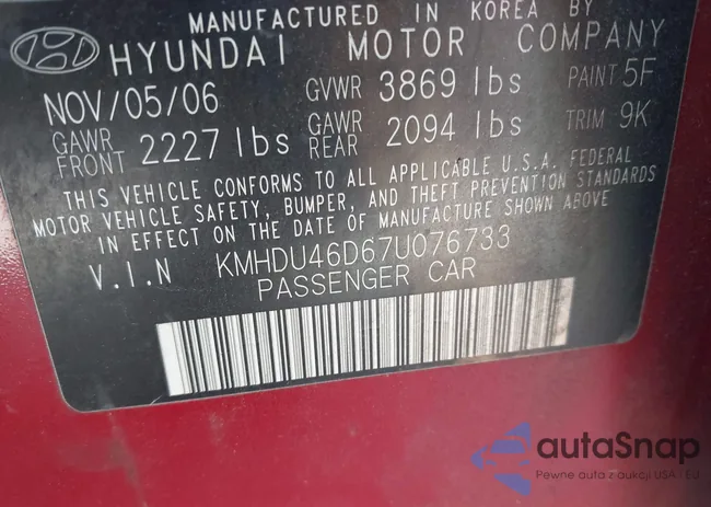 KMHDU46D67U076733: 43361997
