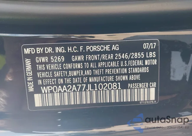 WP0AA2A77JL102081: 43362015