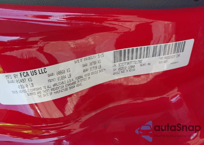 3C3CFFBR7FT721782: 43362052