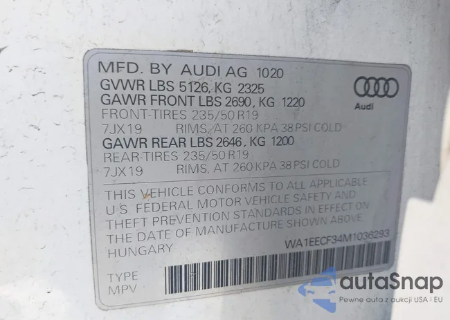 WA1EECF34M1036293: 43362068