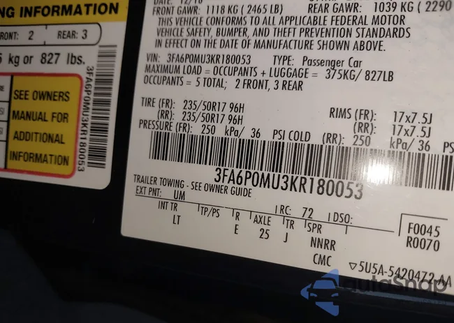 3FA6P0MU3KR180053: 43362072