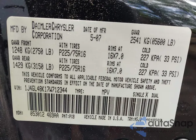 1J4GL48K17W712344: 43362098