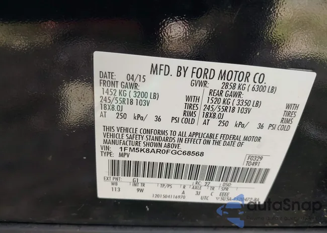 1FM5K8AR0FGC68568: 43362105