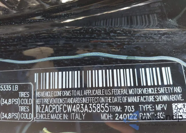 ZACPDFCW4R3A35855: 43362140