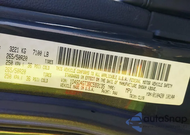 1D4SD4GT3BC593135: 43362226