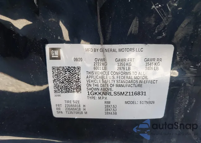 1GKKNRLS5MZ116831: 43361332