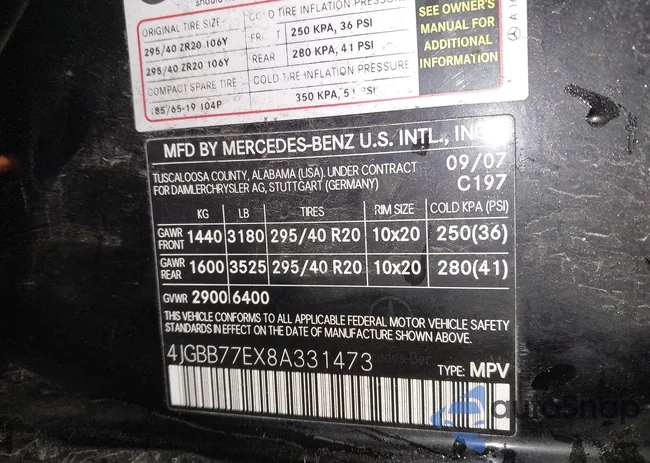 4JGBB77EX8A331473: 43361552