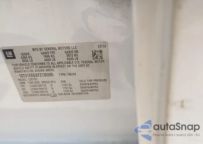 1GT21XEGXFZ136385: 43361559