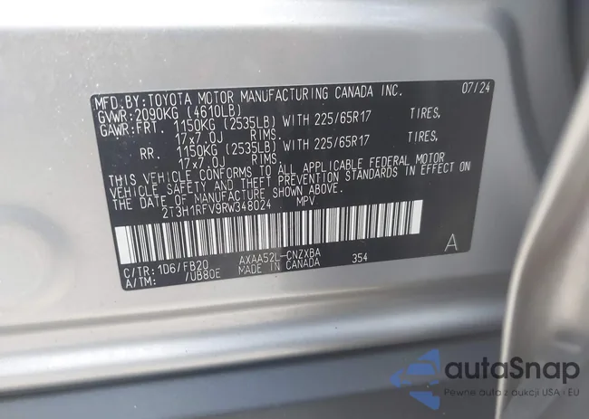 2T3H1RFV9RW348024: 43361642